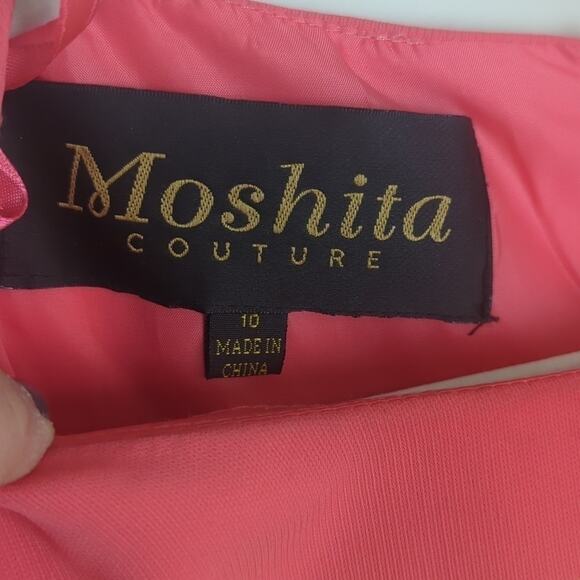 Vintage Retro Moshita Couture Maxi Pupleum Color Block Dress Size 10 - Picture 2 of 15